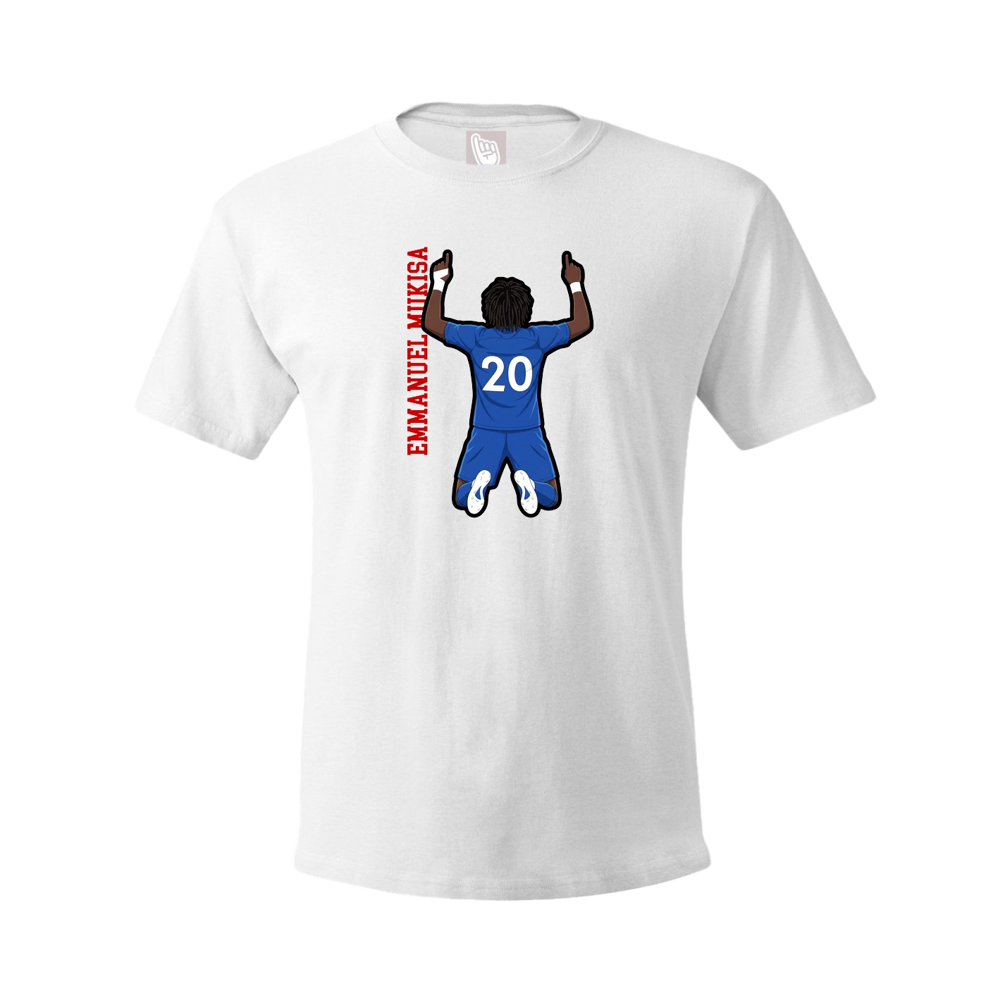 Youth Tee — Name Vertical in White