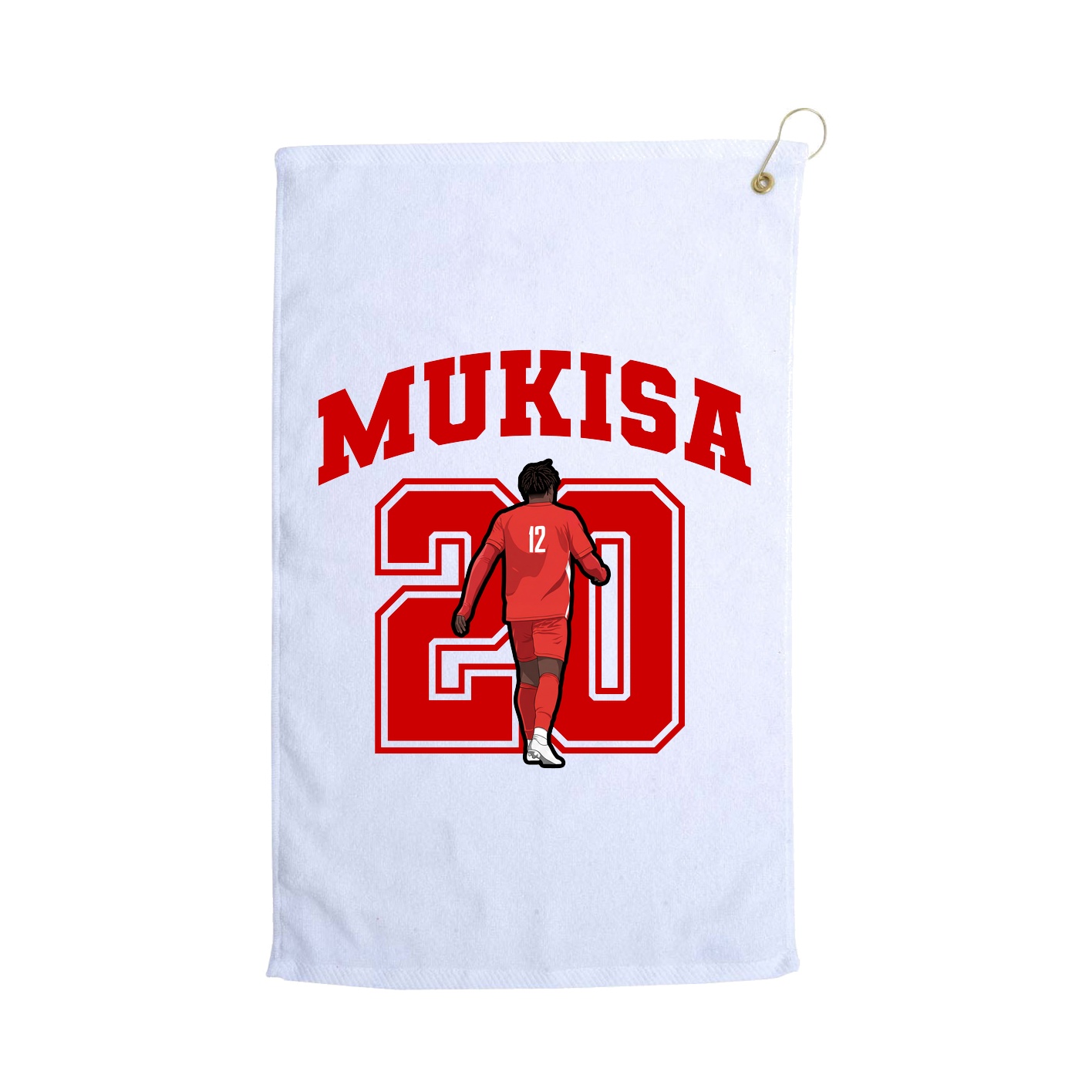 Golf Towel — Number in White