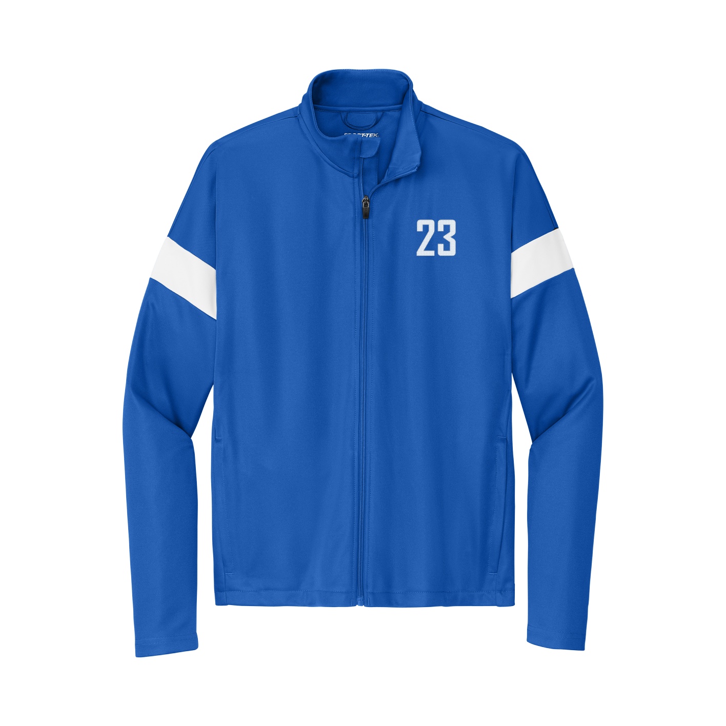 Team Travel Full-Zip Jacket — Front Shirsy in Royal/White