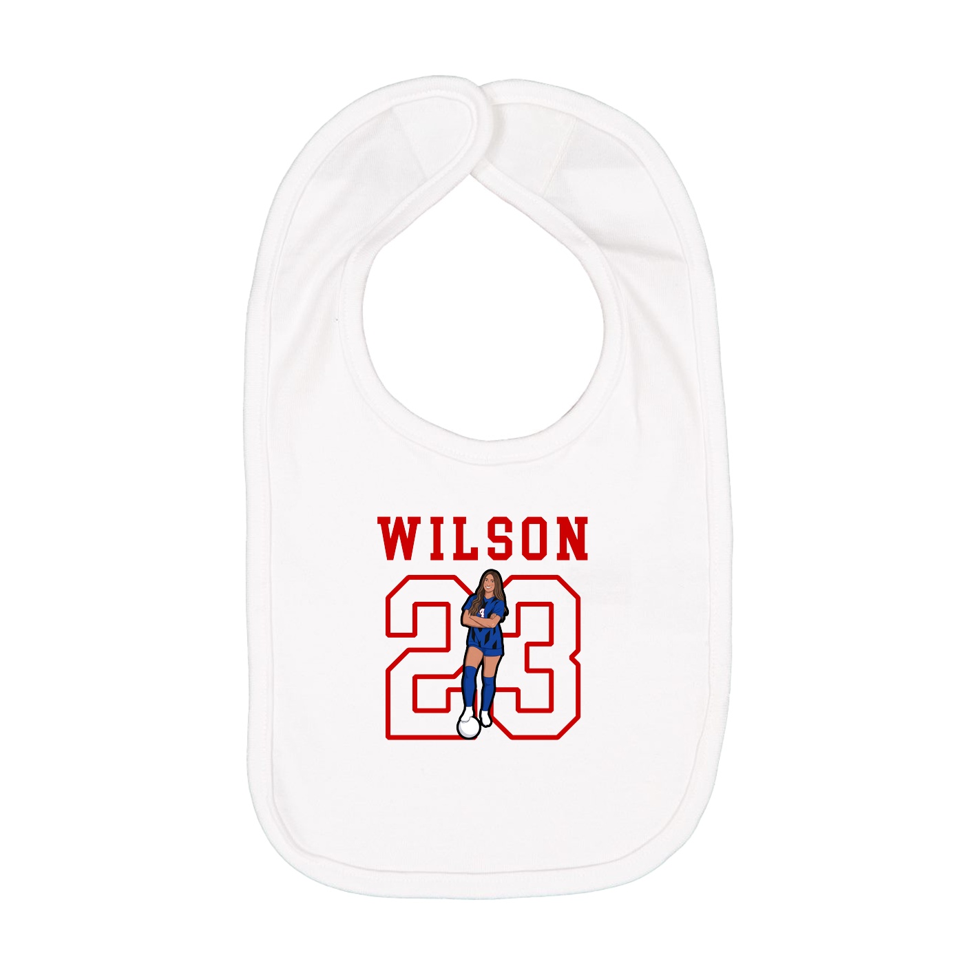 Infant Bib — Shirsey in White