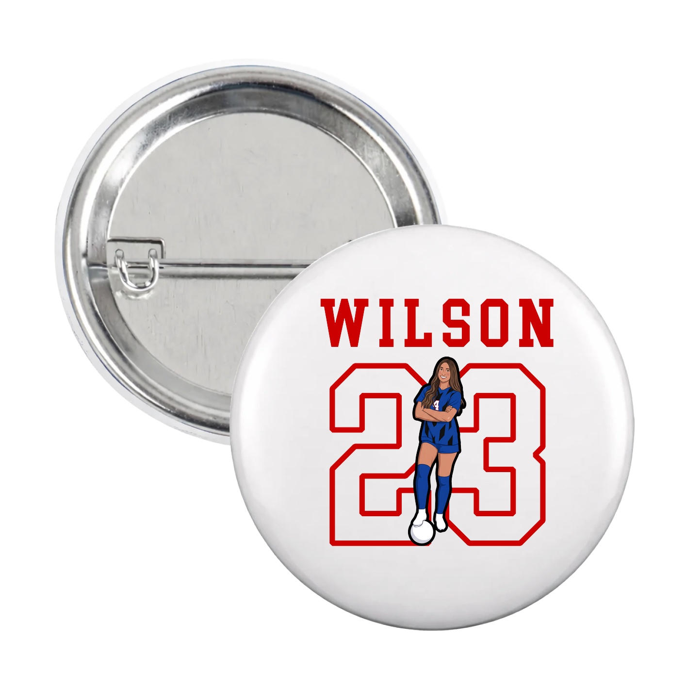 Game Day Button — Shirsey in White