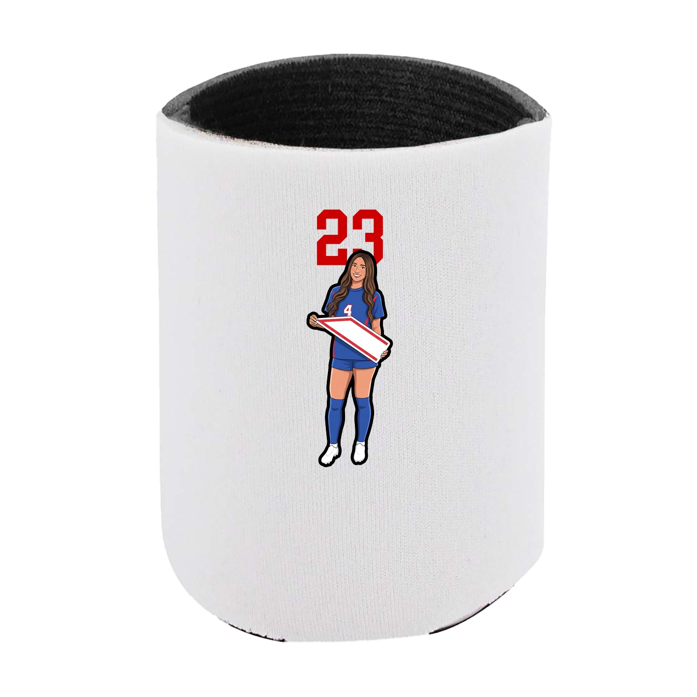 Can Holder — Number Top in White