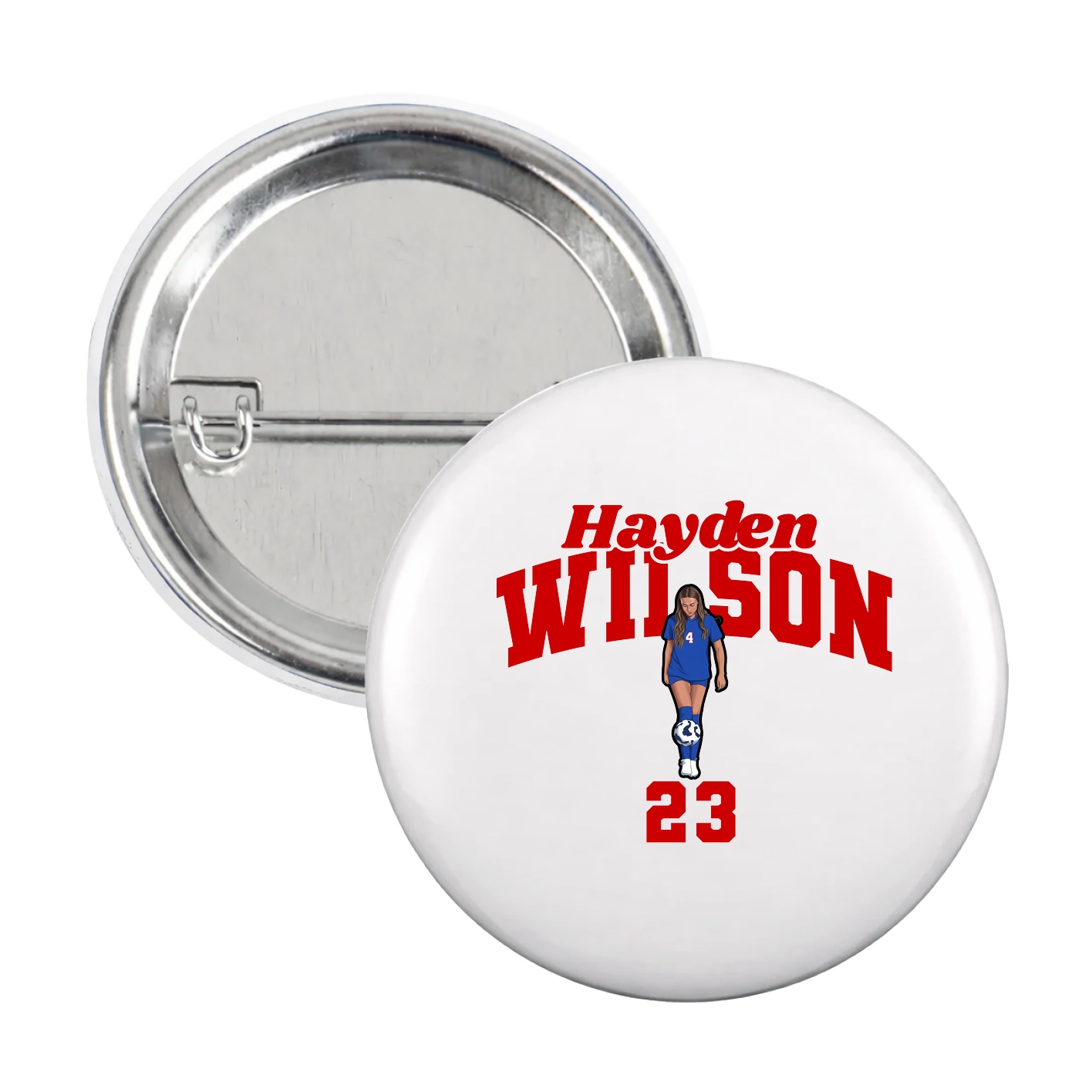 Game Day Button — Signature Arch in White