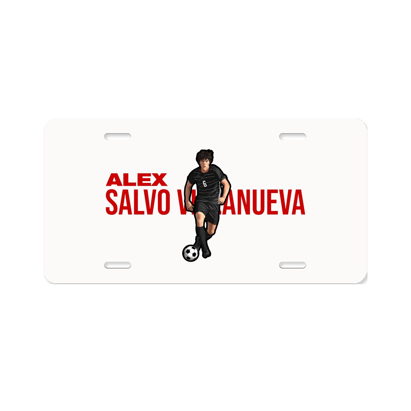 License Plate — Player Name in Classic