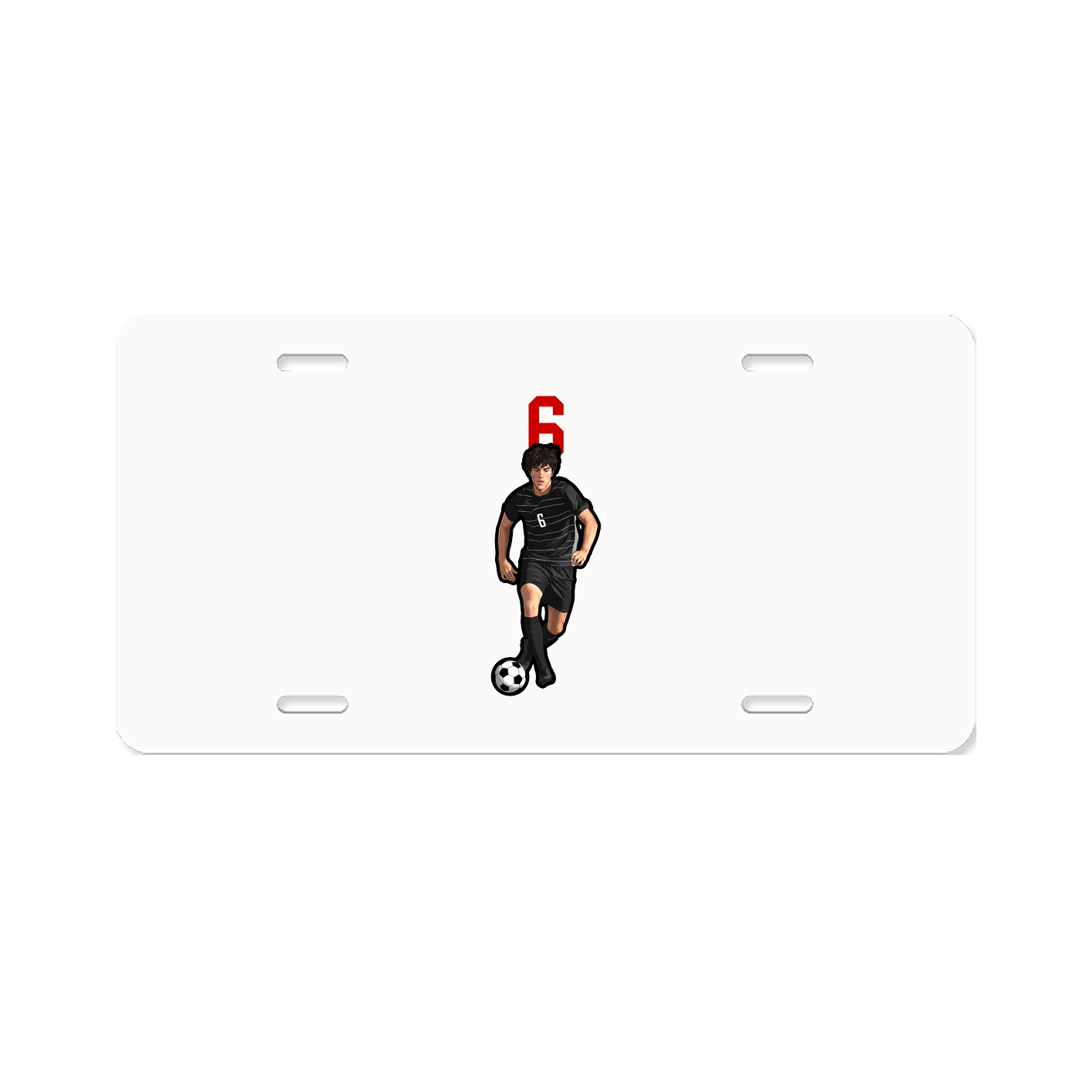 License Plate — Number Top in Classic