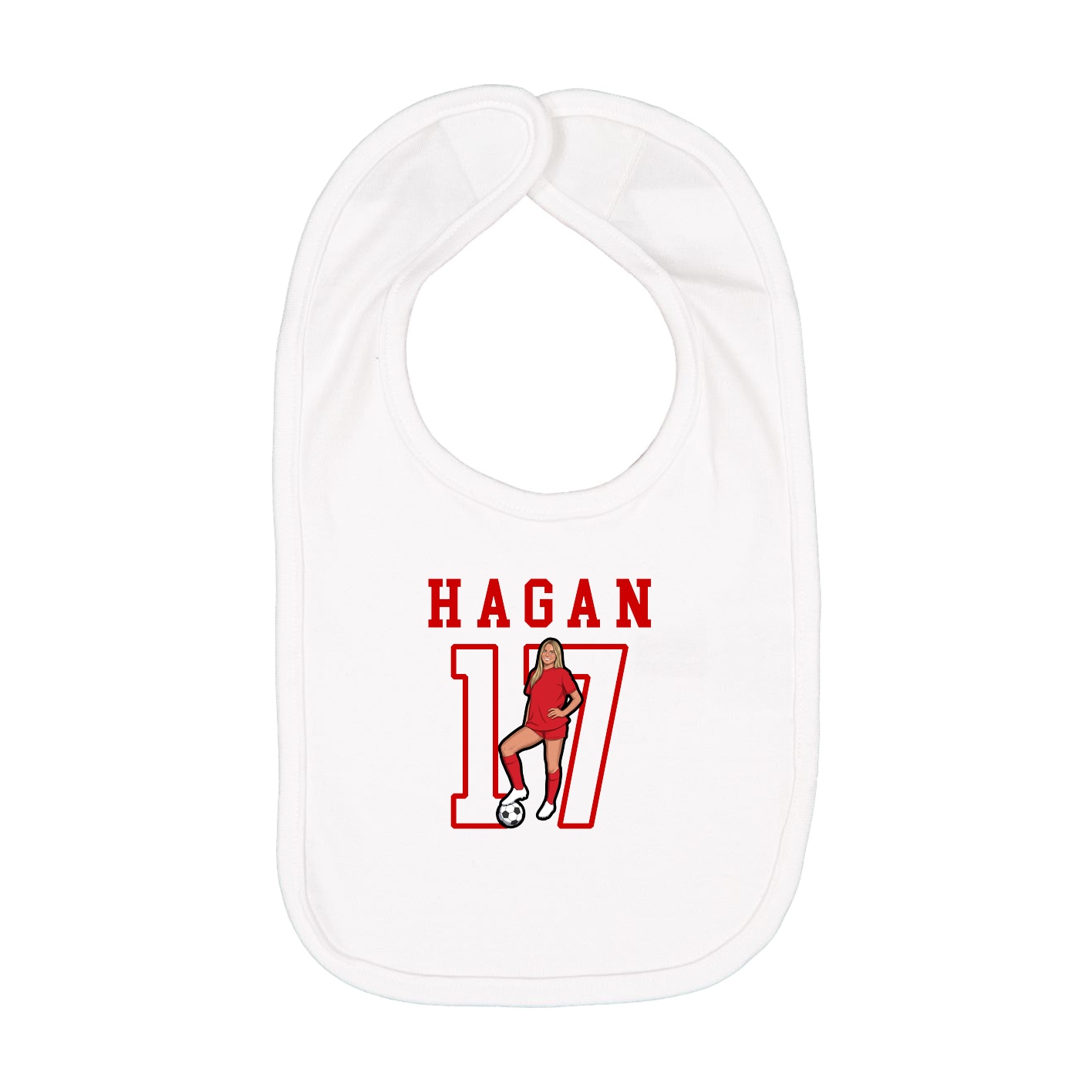 Infant Bib — Shirsey in White
