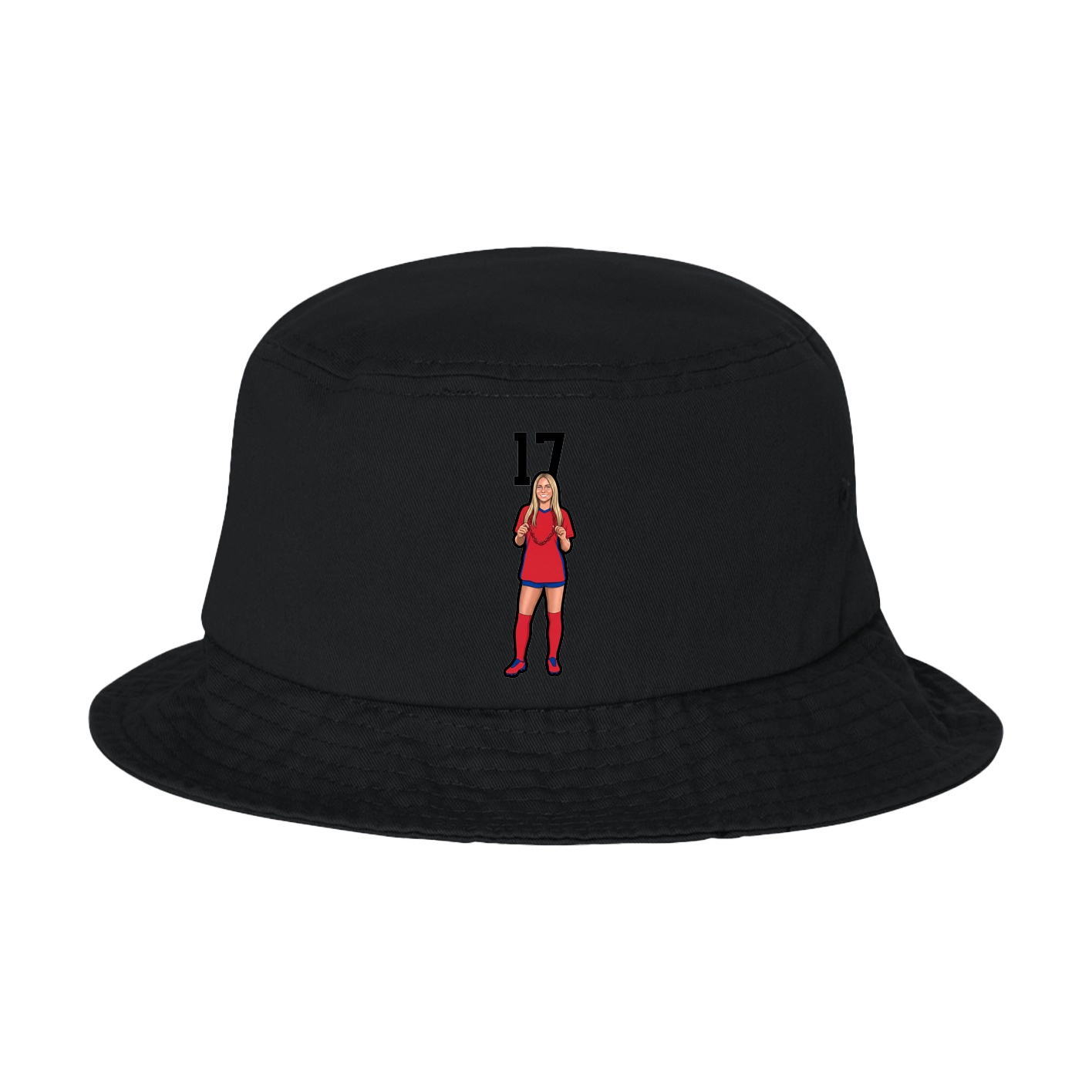 Bucket Cap — Number Top in Black