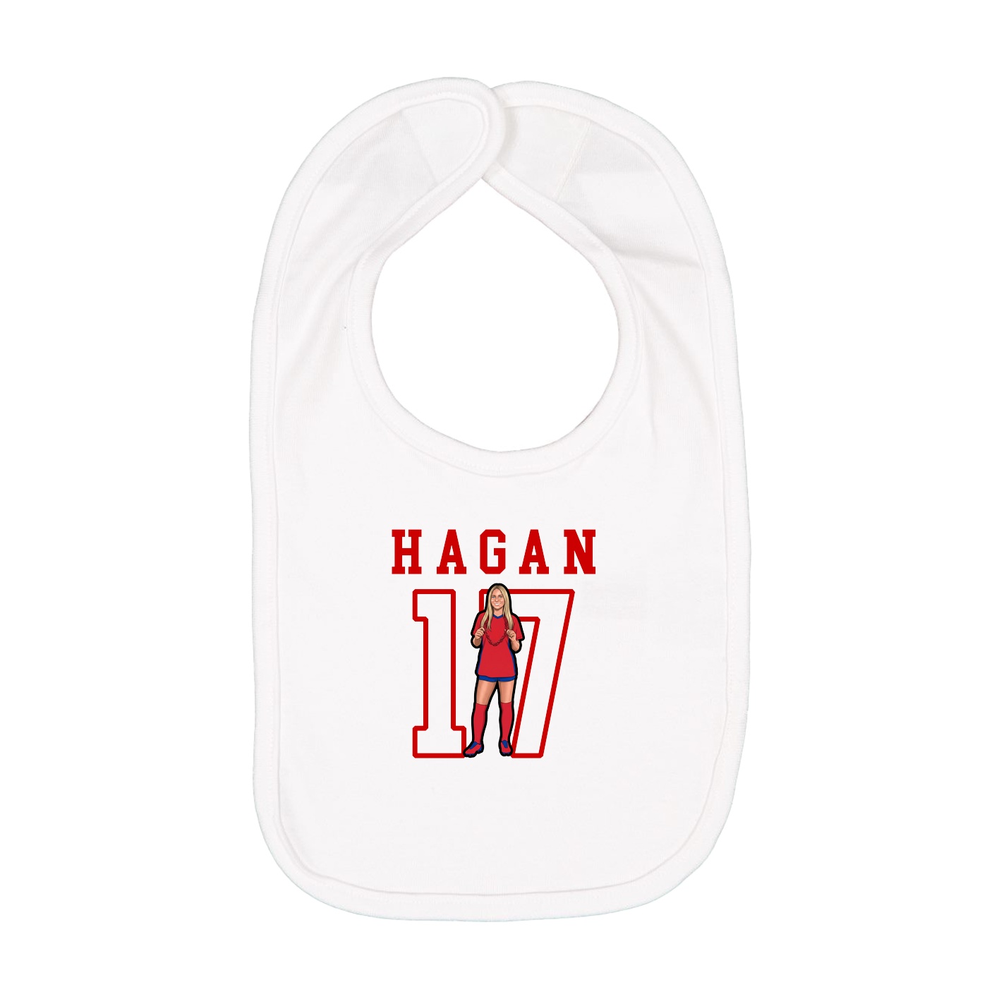 Infant Bib — Shirsey in White
