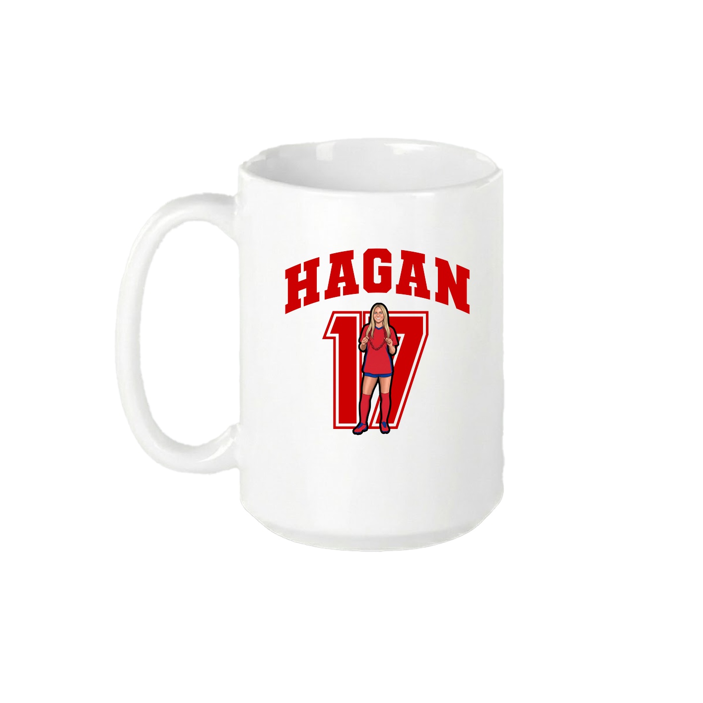 15oz Coffee Mug — Number in White