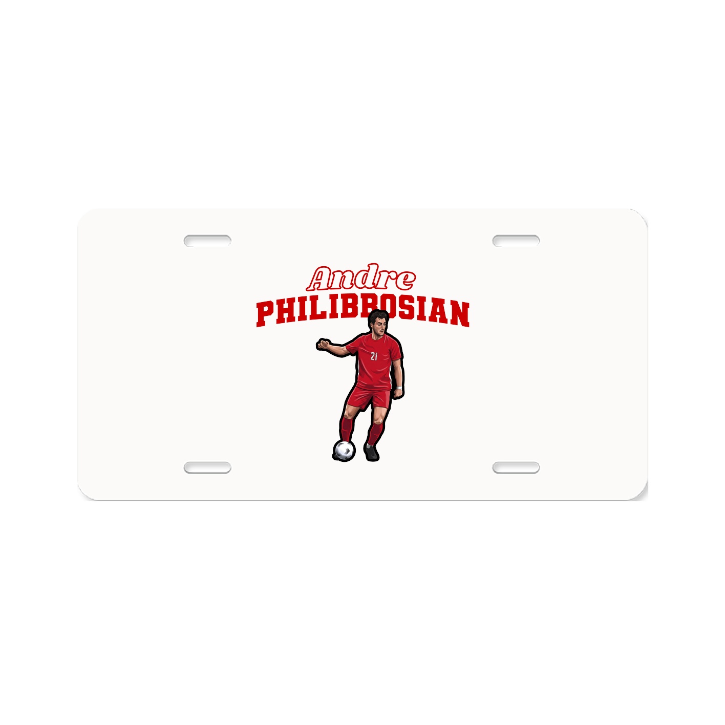 License Plate — Name Arch in Classic