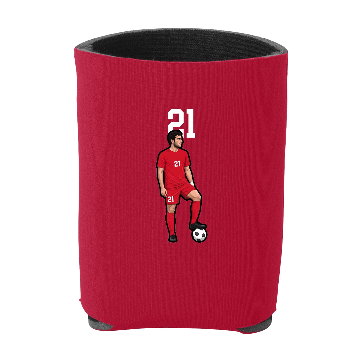 Can Holder — Number Top in Red
