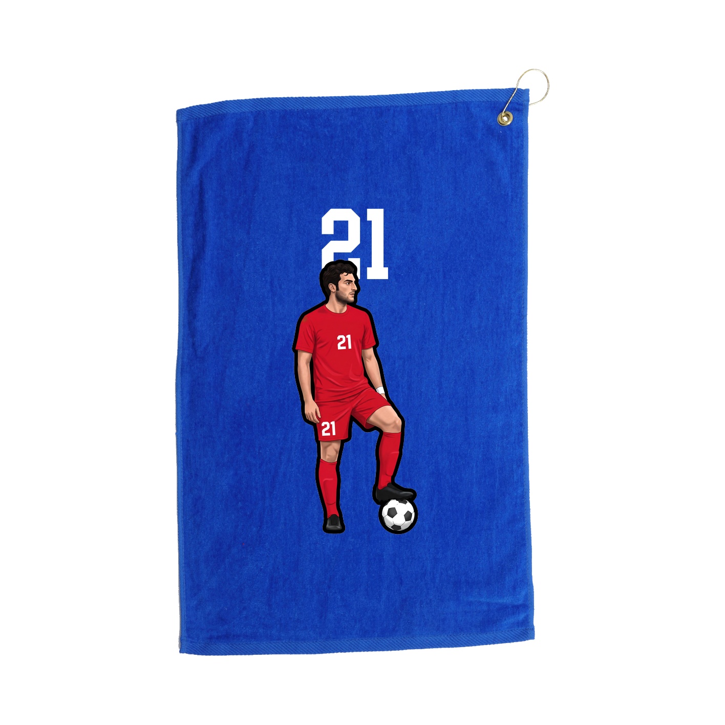 Golf Towel — Number Top in Royal