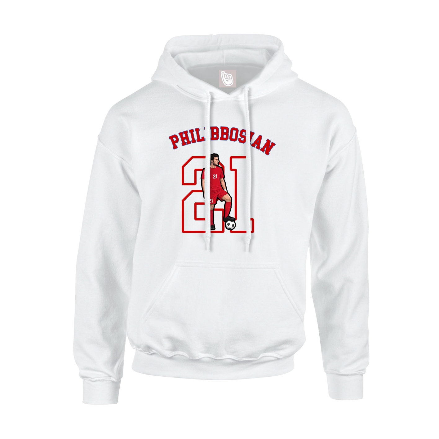 Youth Hoodie — Shirsey Arch in White