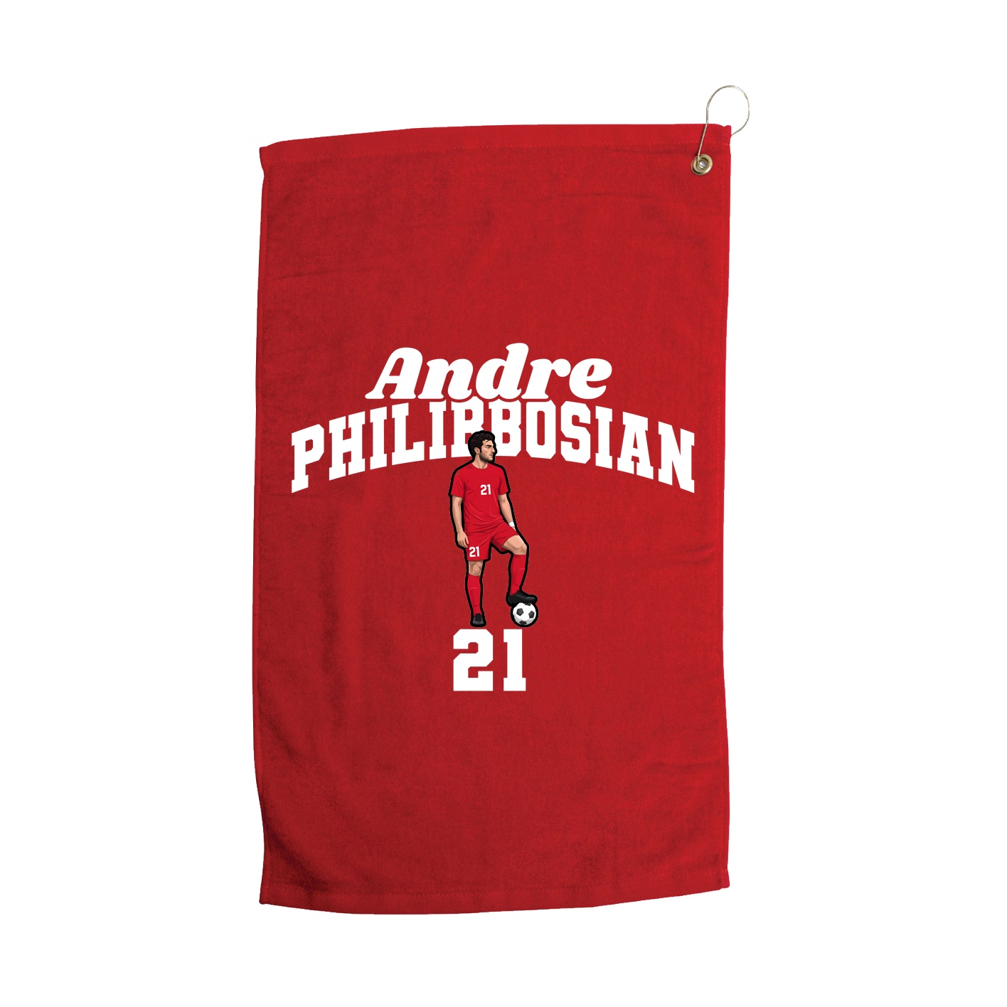 Golf Towel — Signature Arch in Red