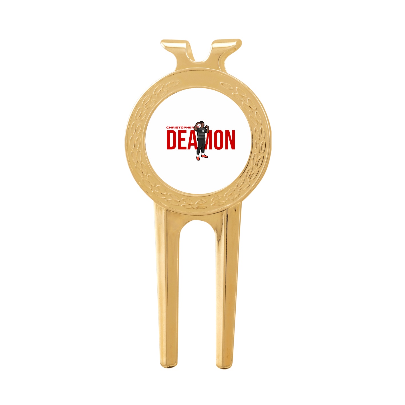 Divot Tool with Ball Marker — Player Name in Classic
