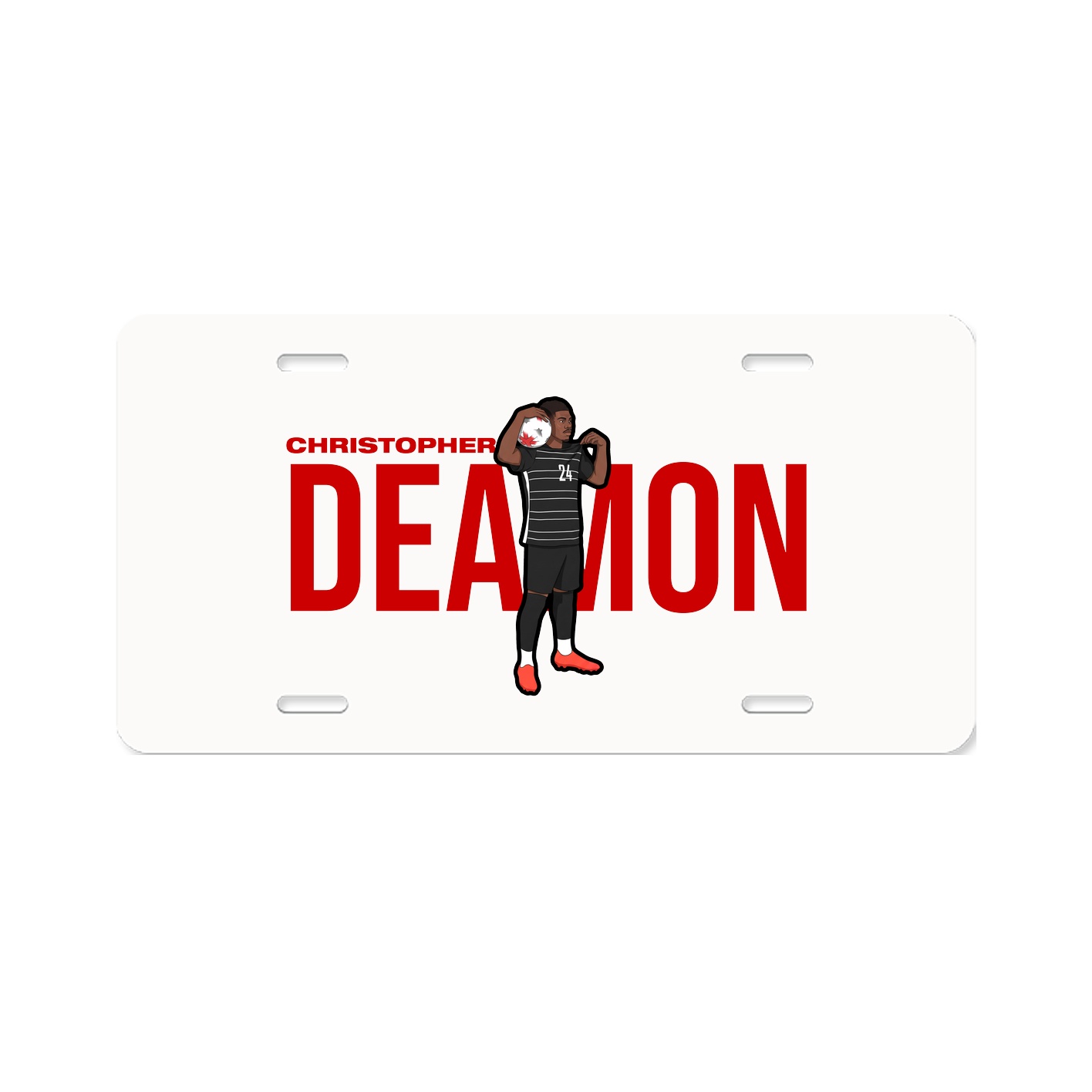 License Plate — Player Name in Classic
