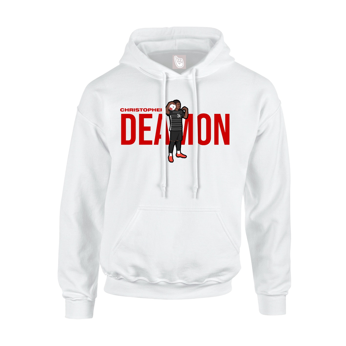 Hoodie — Player Name in White
