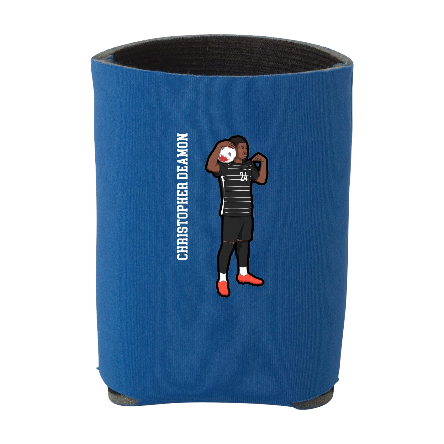 Can Holder — Name Vertical in Royal