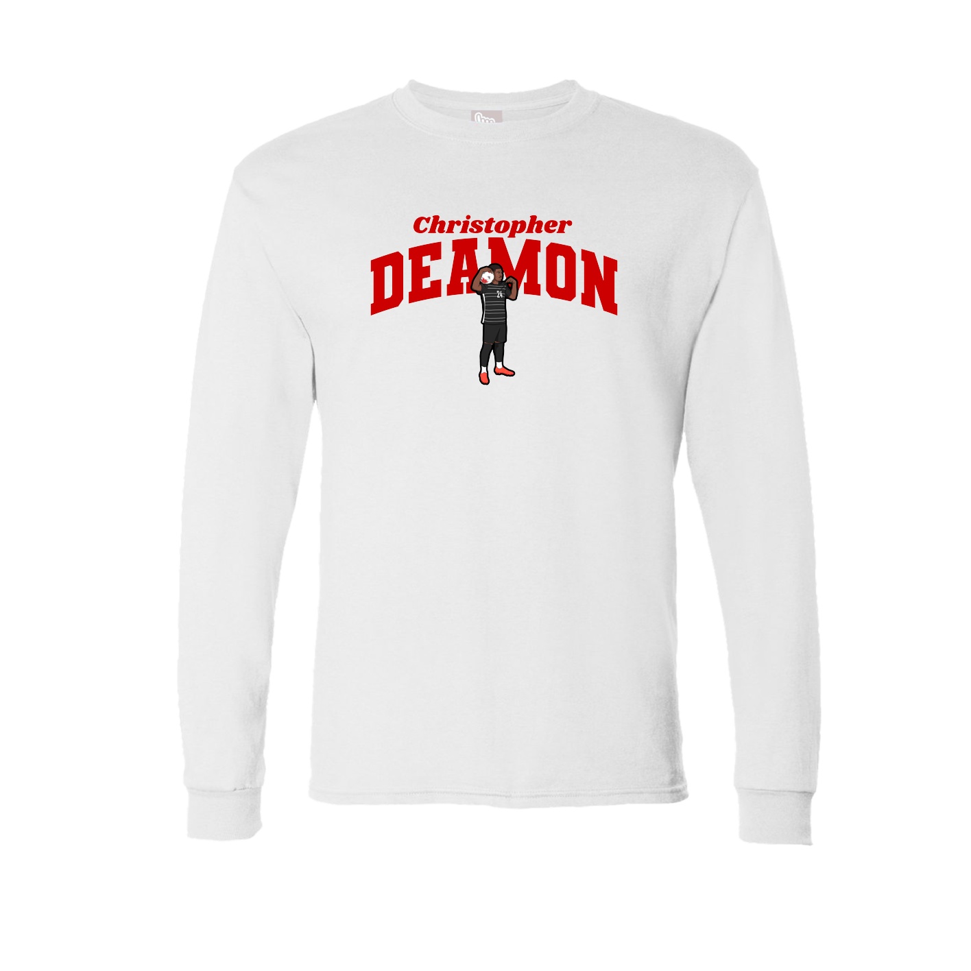 Long Sleeve Tee — Signature Arch in White