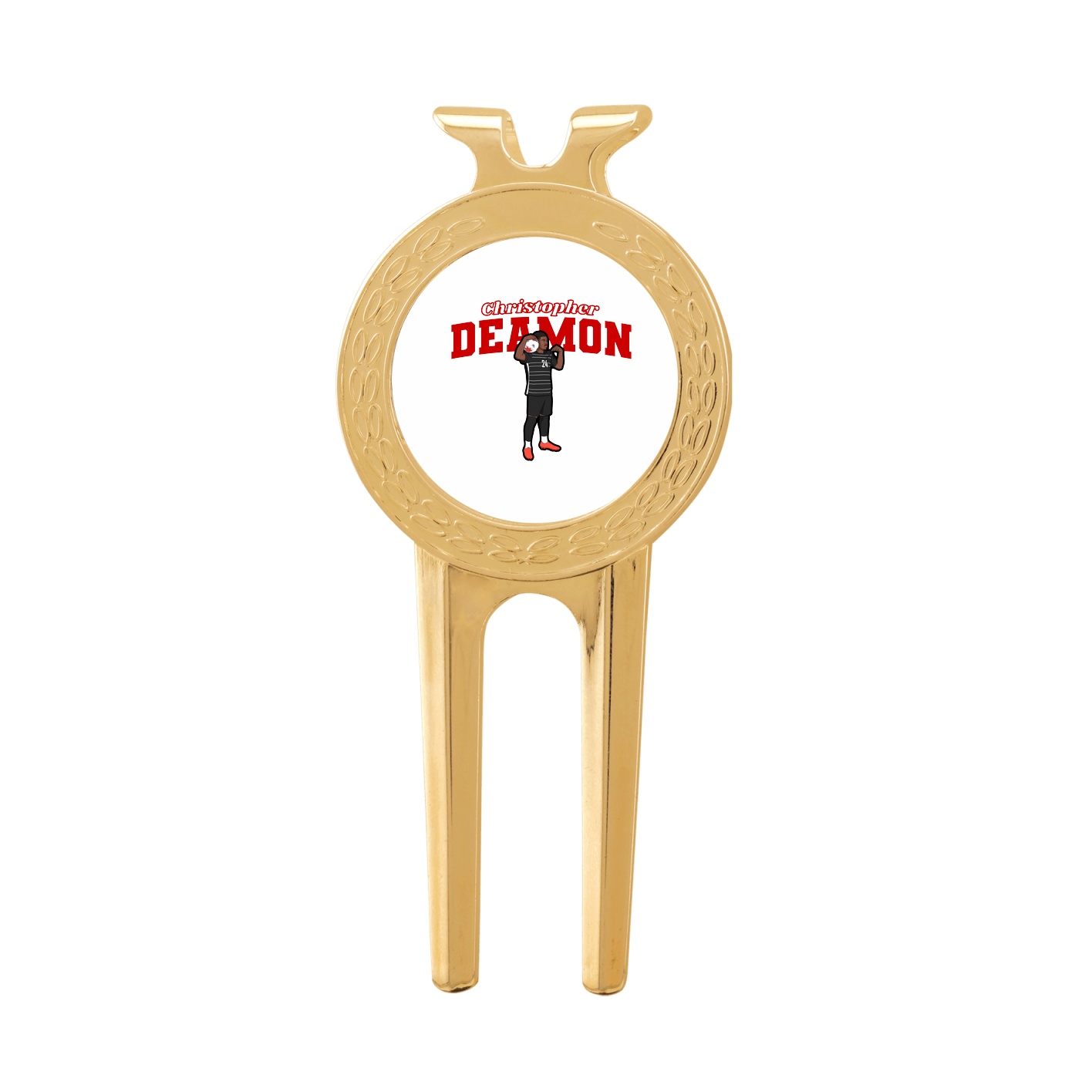 Divot Tool with Ball Marker — Name Arch in Classic
