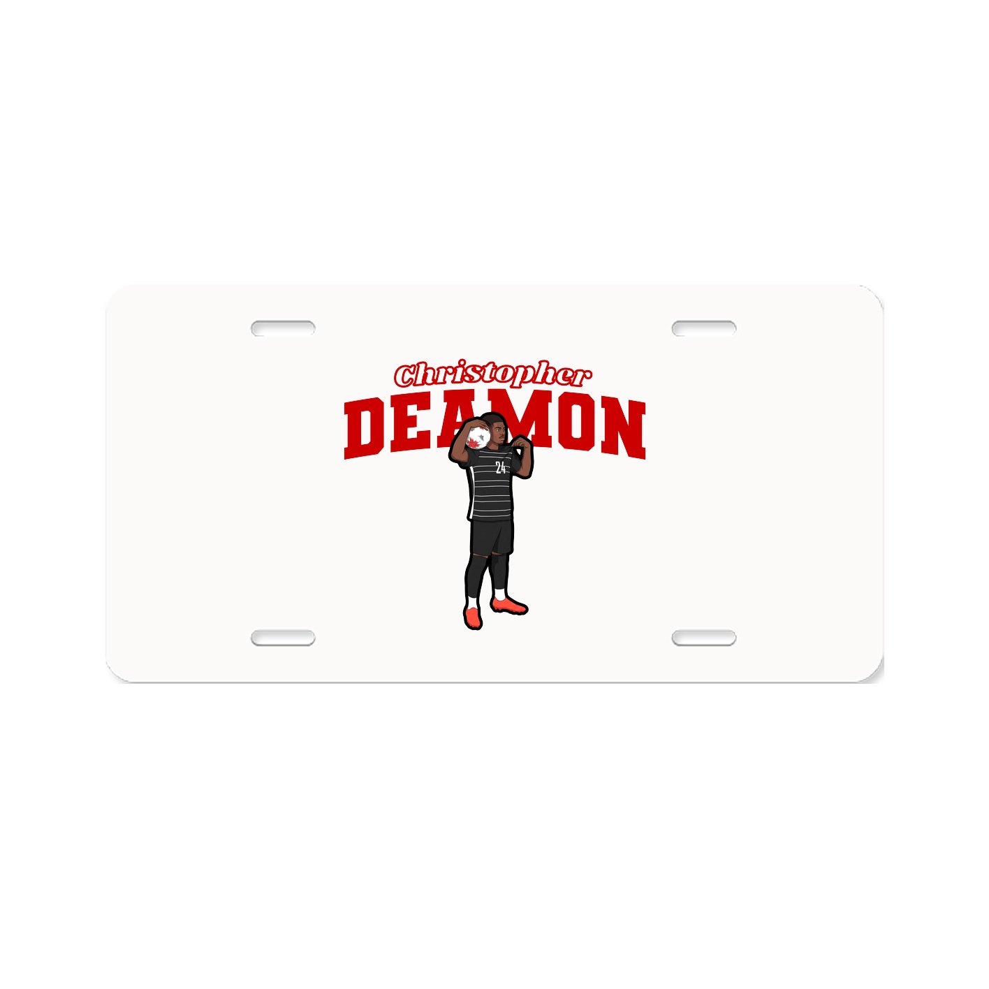 License Plate — Name Arch in Classic