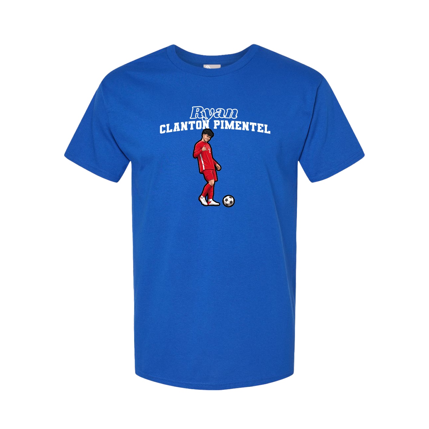 Youth Tee — Name Arch in Royal