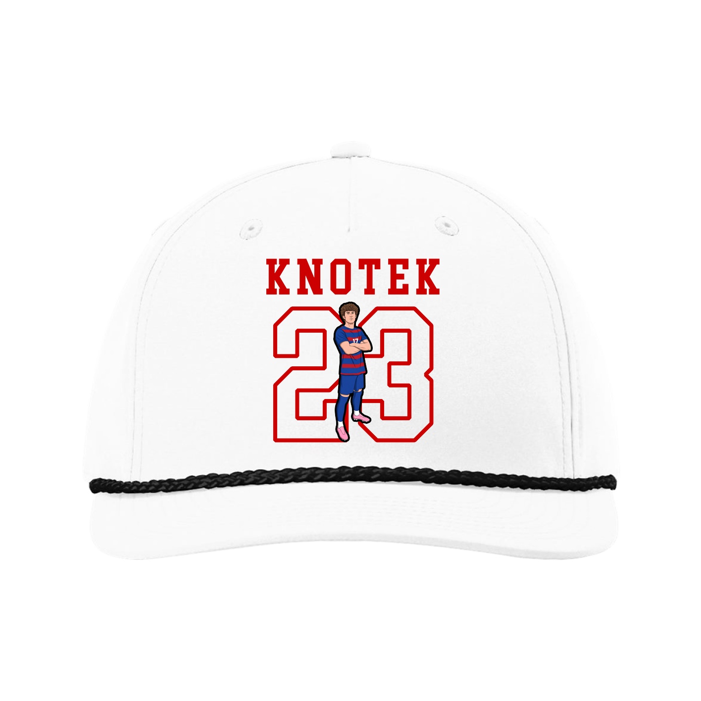 Five-Panel Classic Rope Cap — Shirsey in White