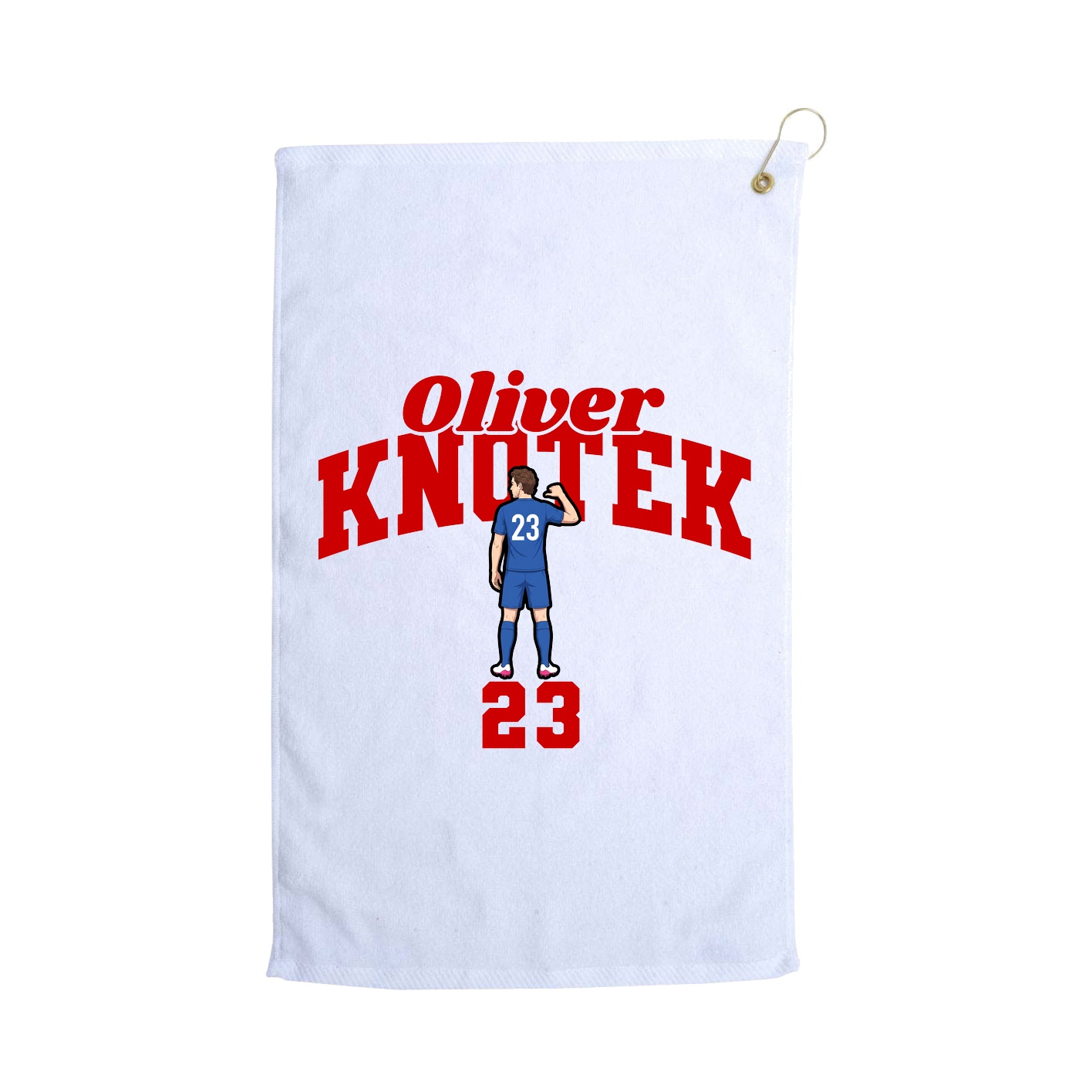 Golf Towel — Signature Arch in White