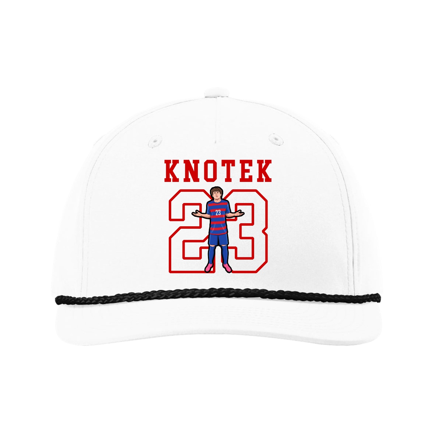 Five-Panel Classic Rope Cap — Shirsey in White