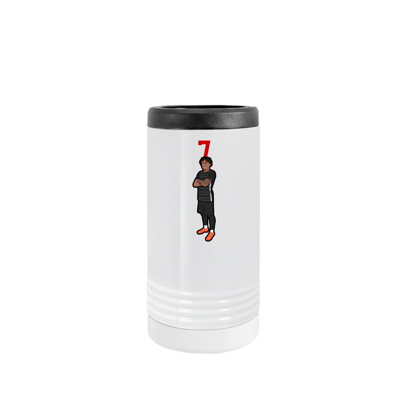 Slim Beverage Holder — Number Top in White