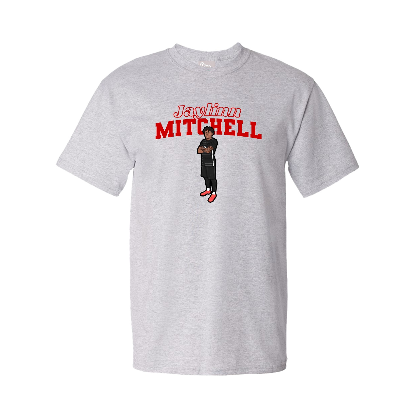 Tee — Name Arch in Grey