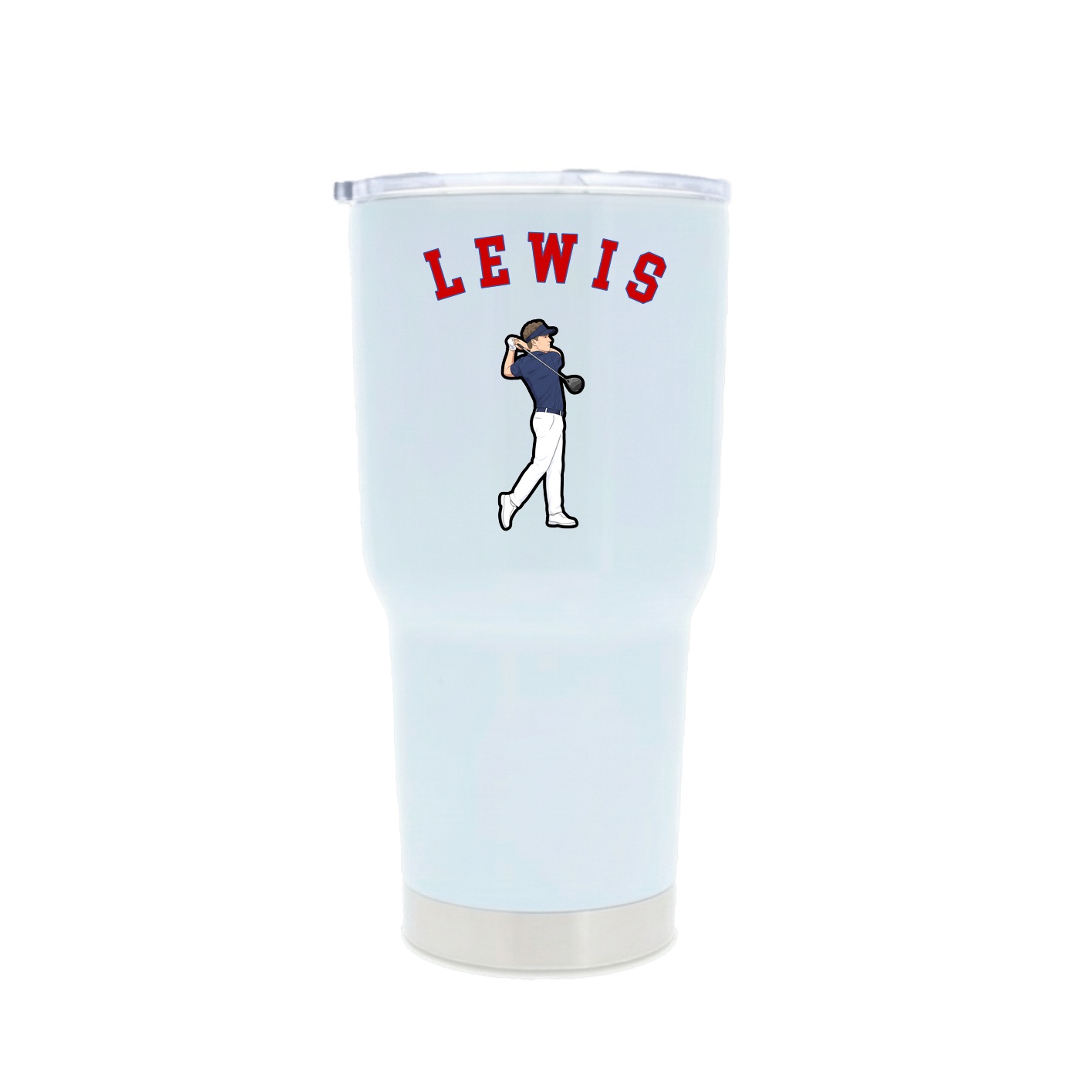30oz Stainless Steel Tumbler — Shirsey Arch in White