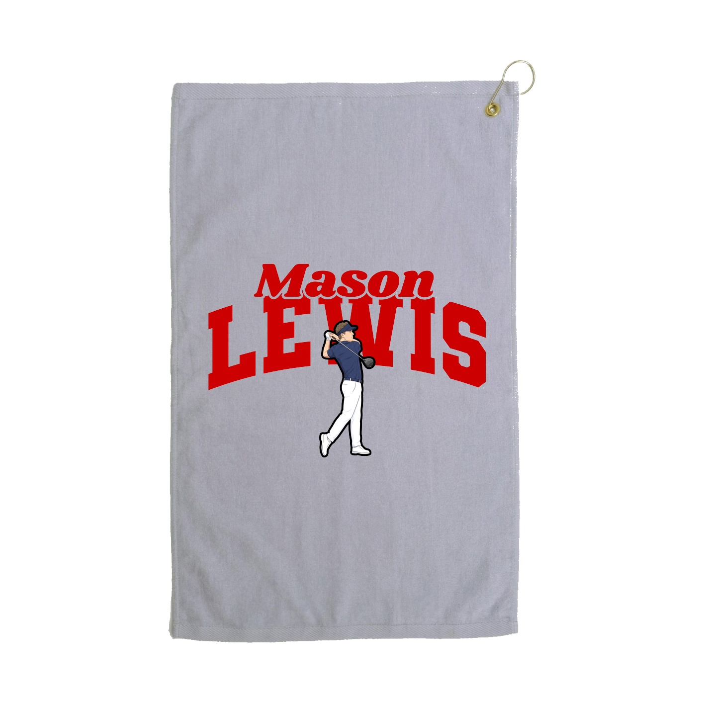 Golf Towel — Signature Arch in Grey