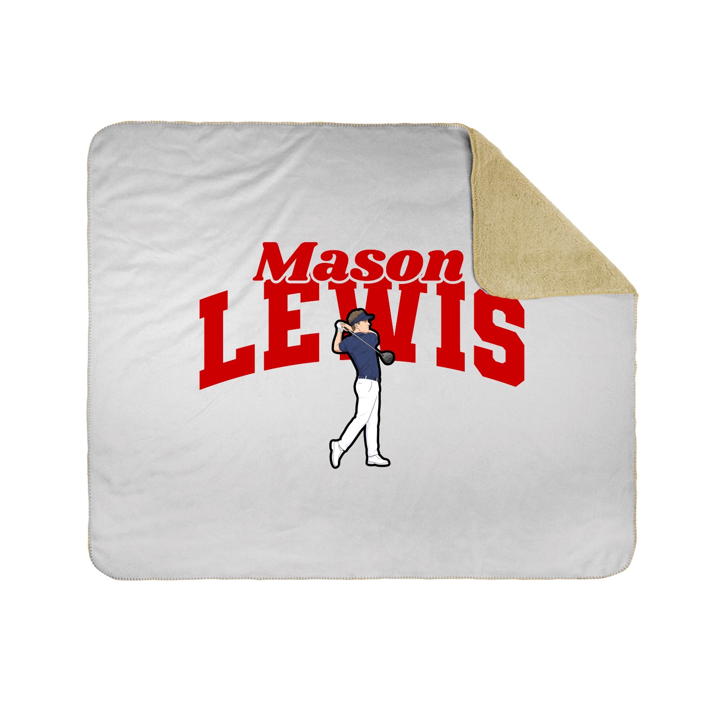 Throw Blanket — Signature Arch in White