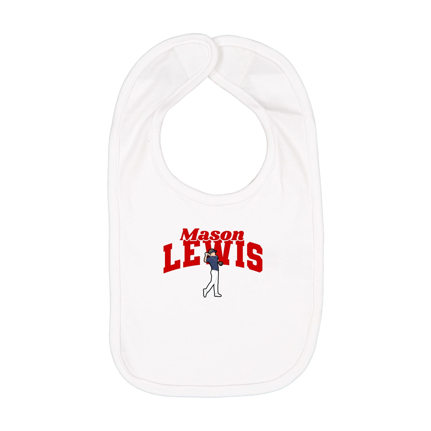 Infant Bib — Signature Arch in White