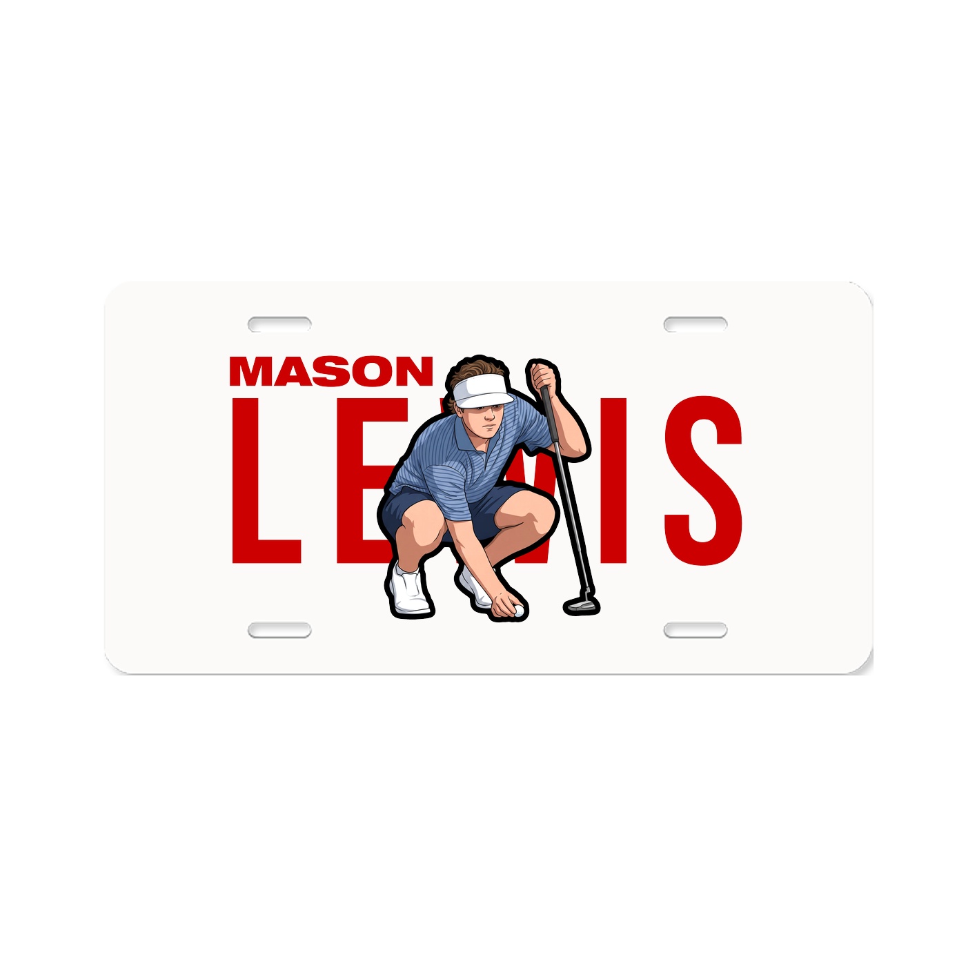 License Plate — Player Name in Classic