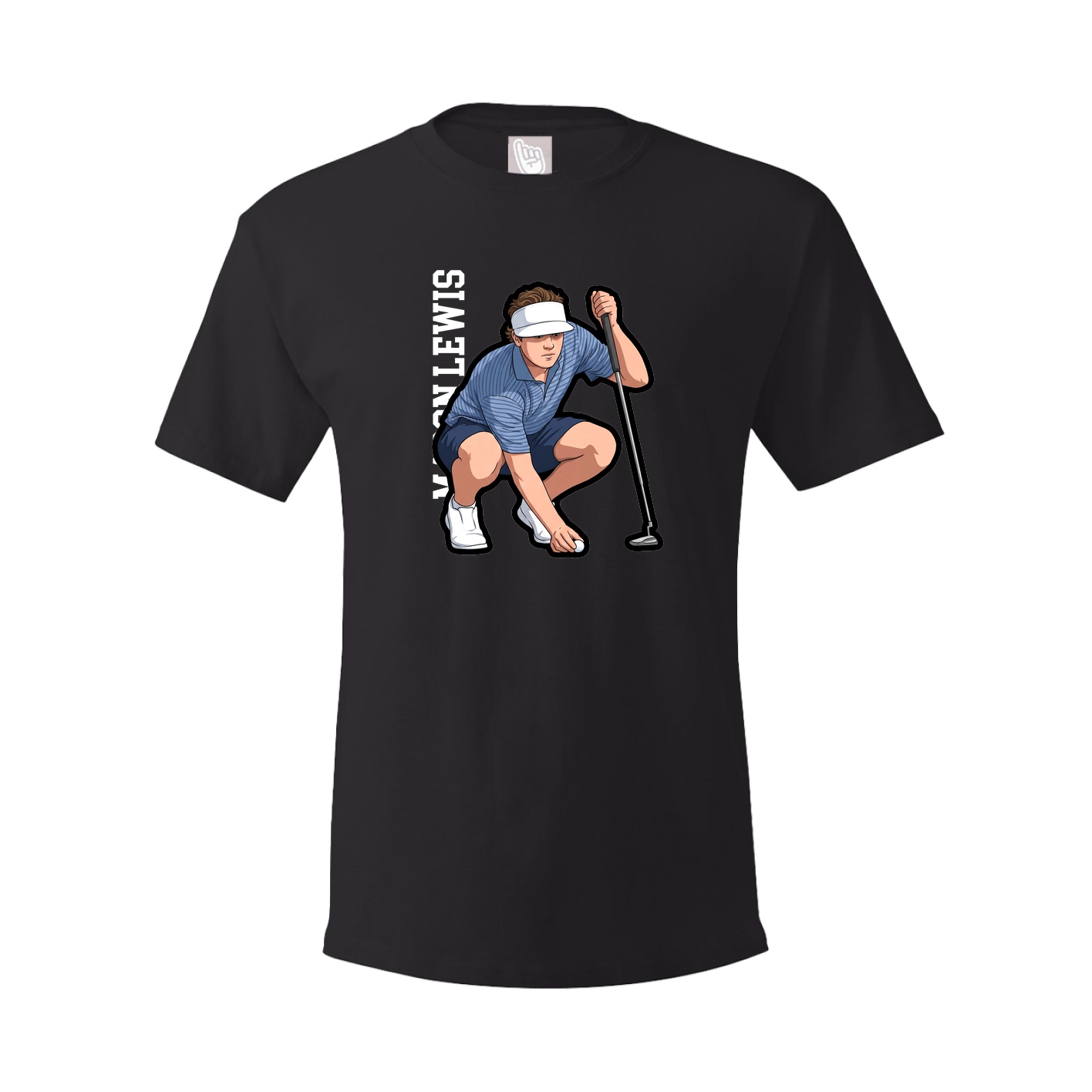 Tee — Name Vertical in Black