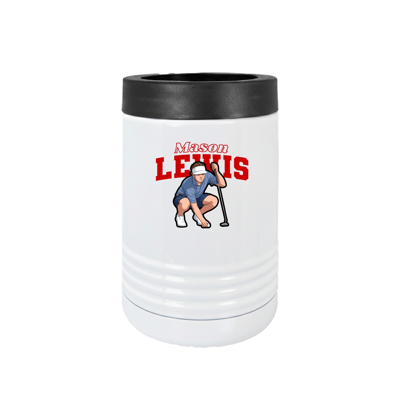 Beverage Holder — Name Arch in White