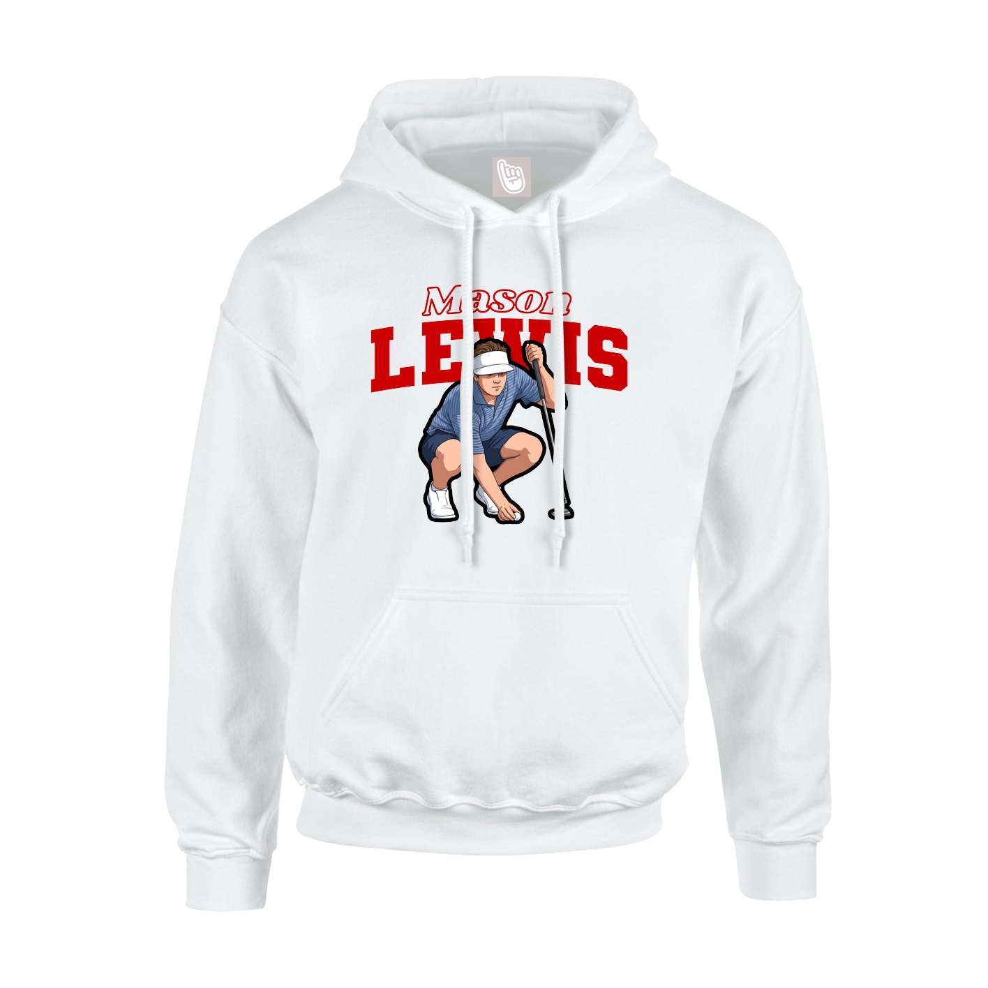 Hoodie — Name Arch in White