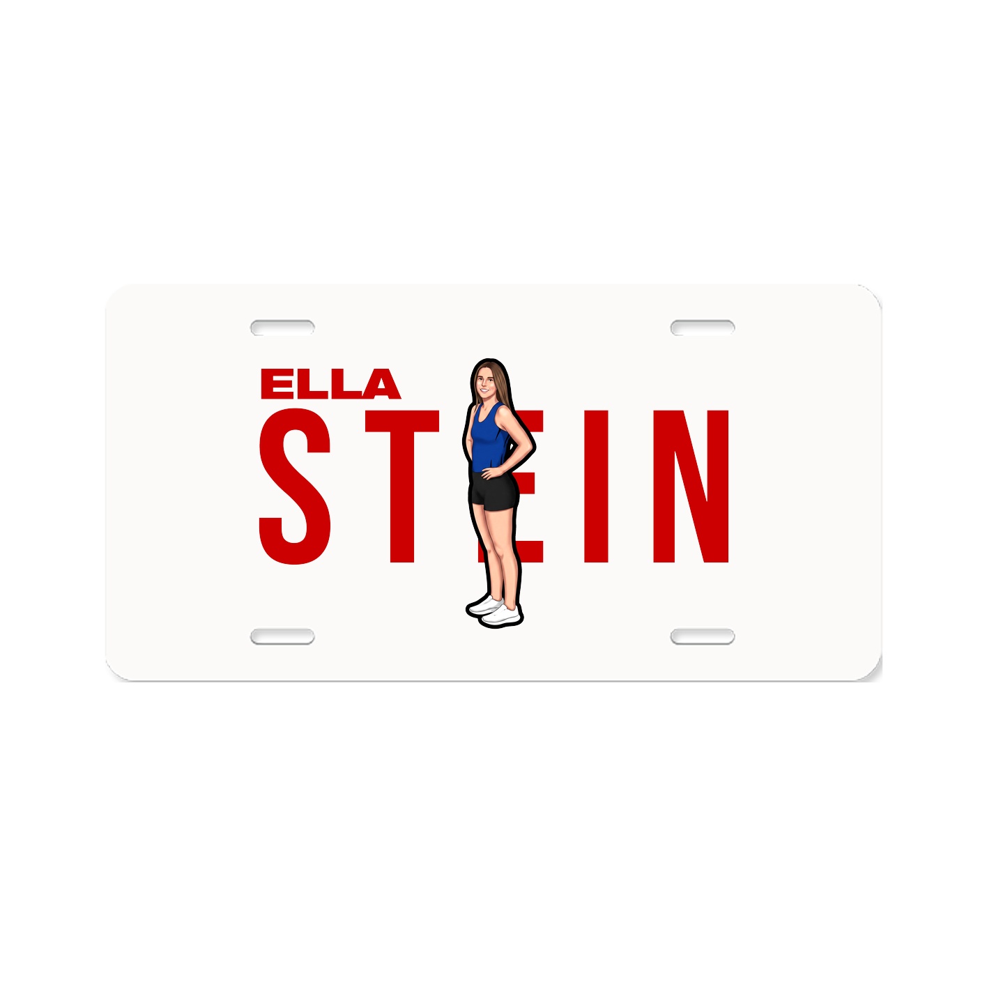 License Plate — Player Name in Classic