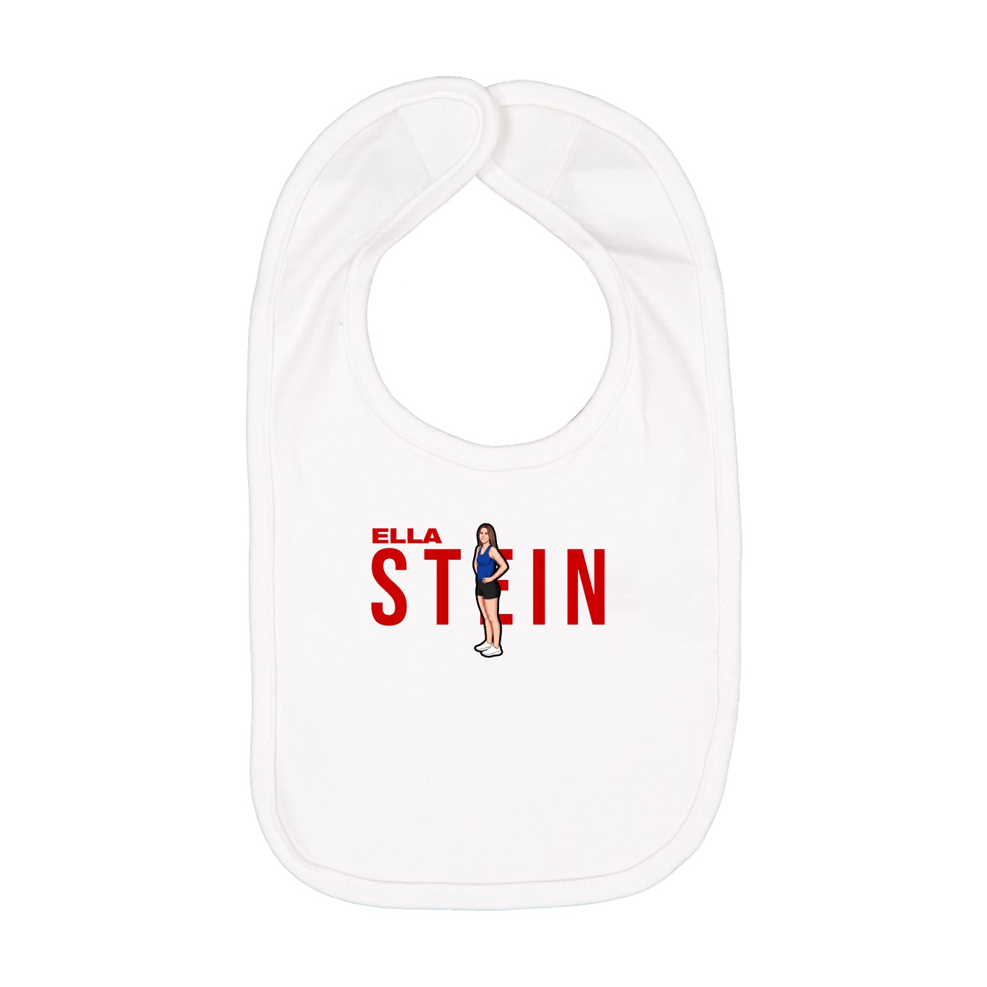 Infant Bib — Player Name in White