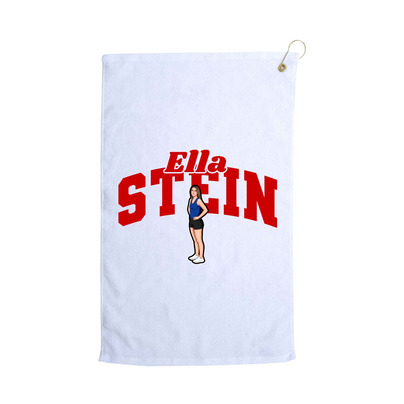 Golf Towel — Signature Arch in White