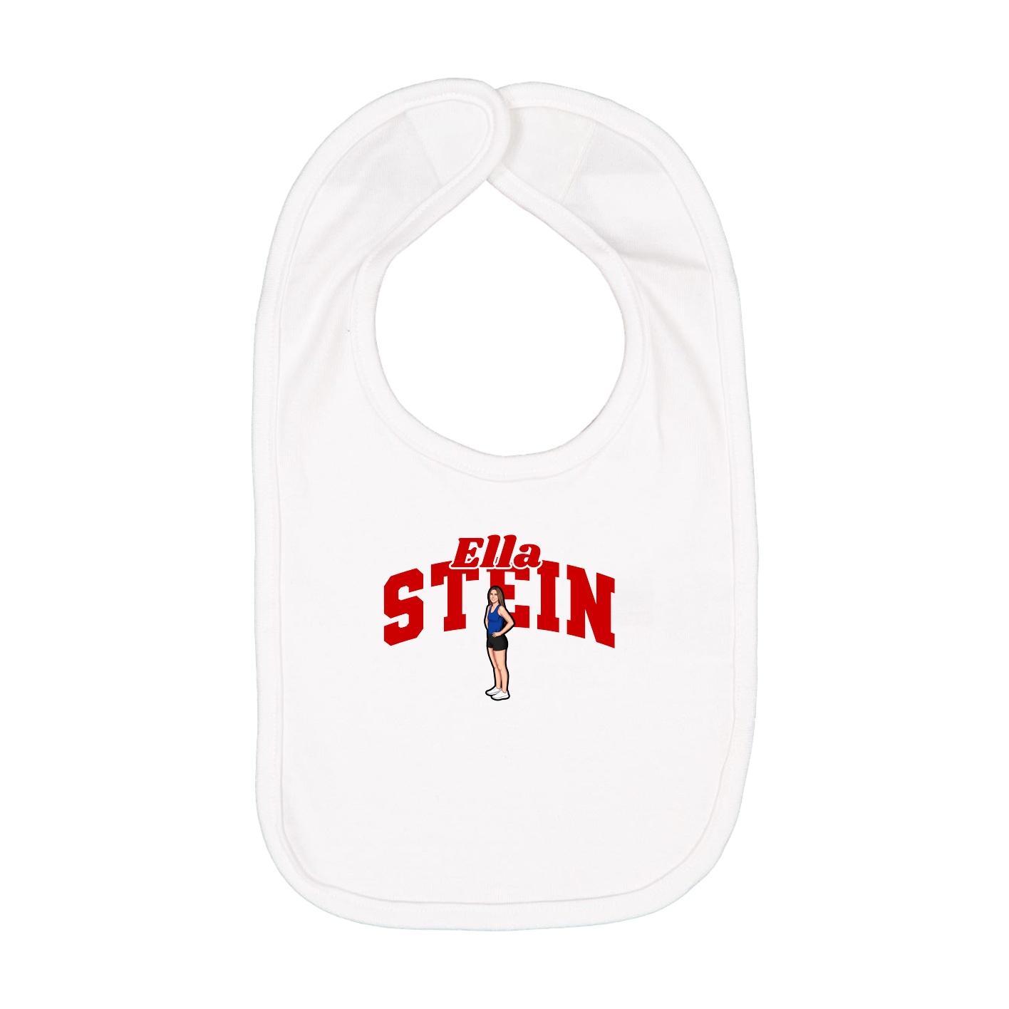 Infant Bib — Signature Arch in White