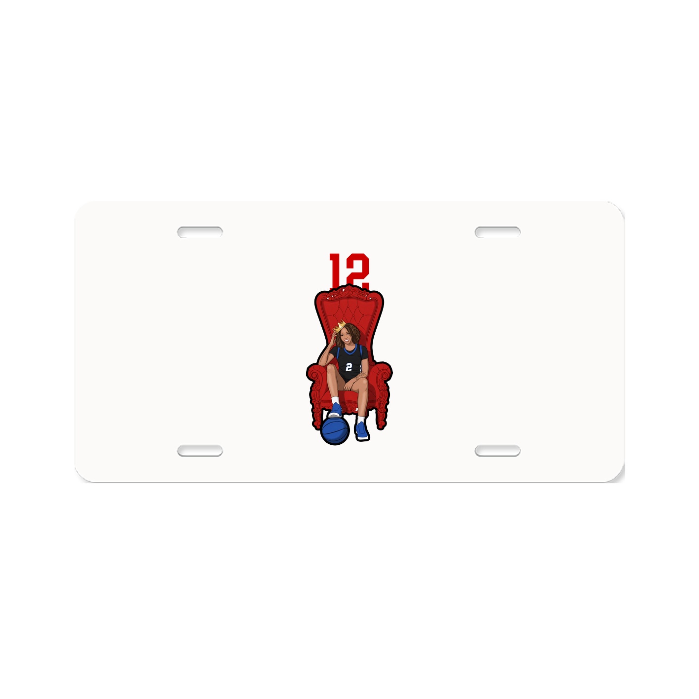 License Plate — Number Top in Classic