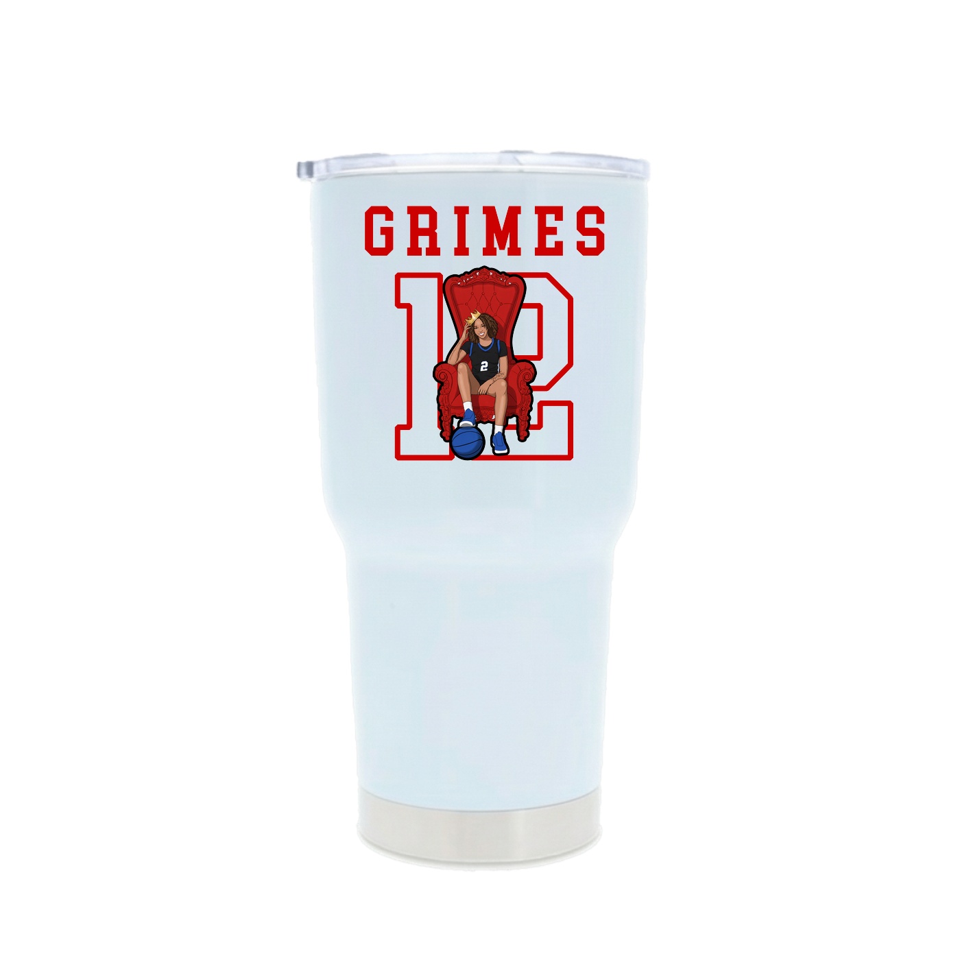 30oz Stainless Steel Tumbler — Shirsey in White