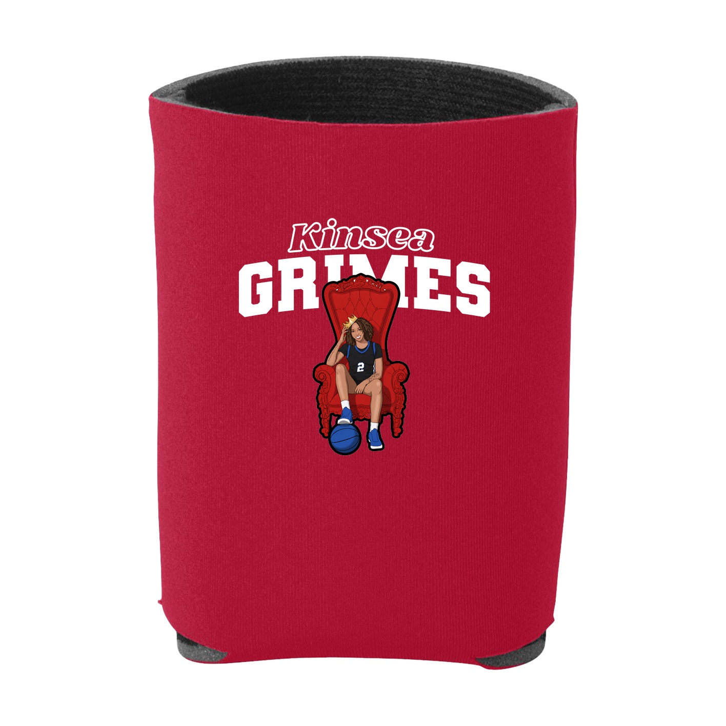 Can Holder — Name Arch in Red
