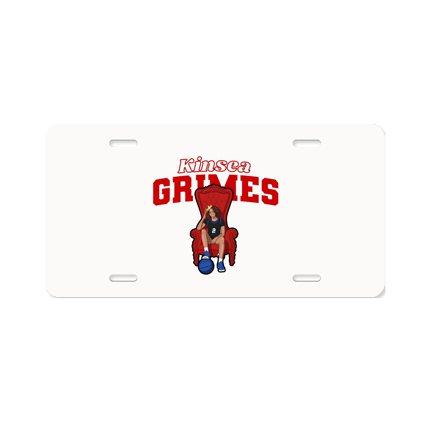 License Plate — Name Arch in Classic