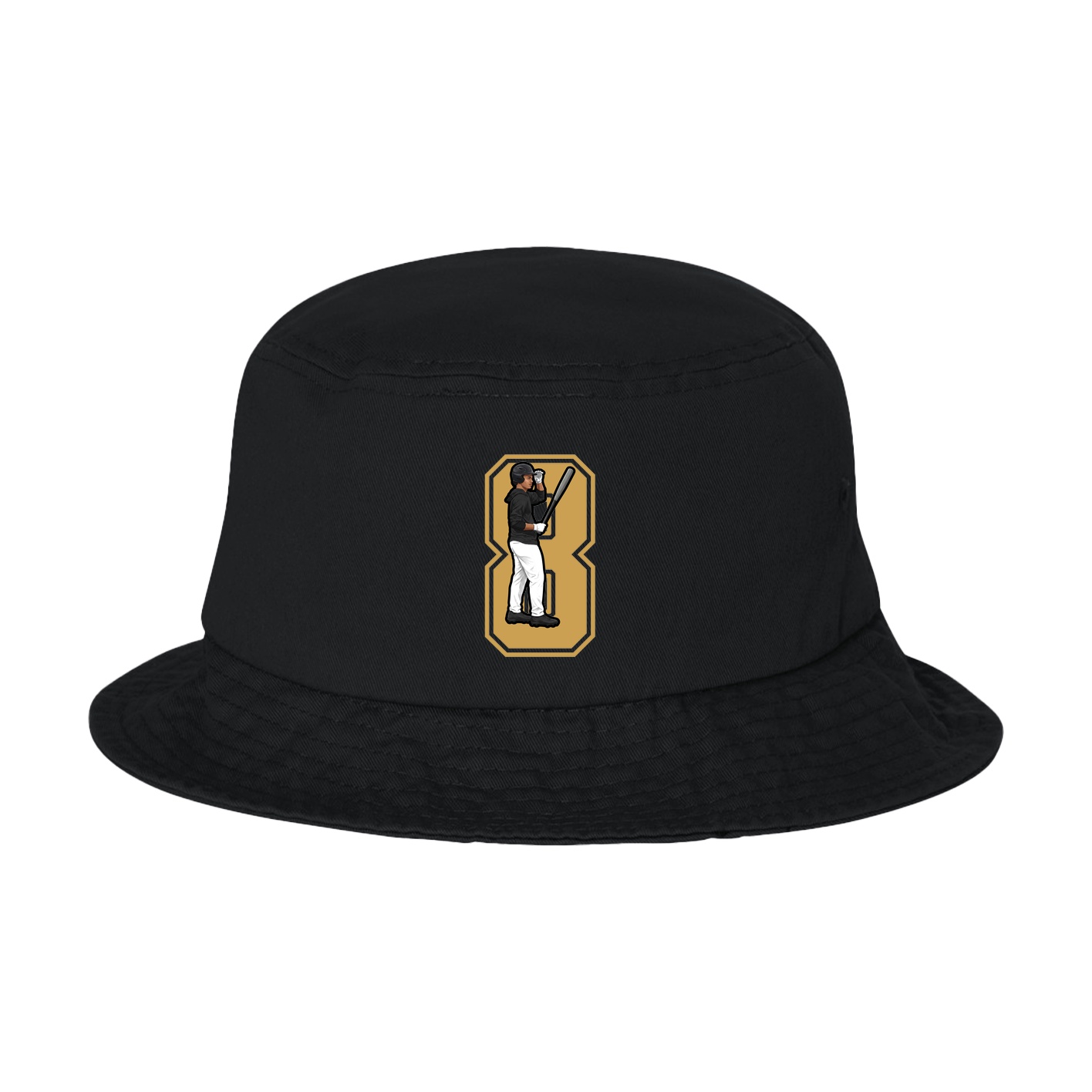 Bucket Cap — Number in Black