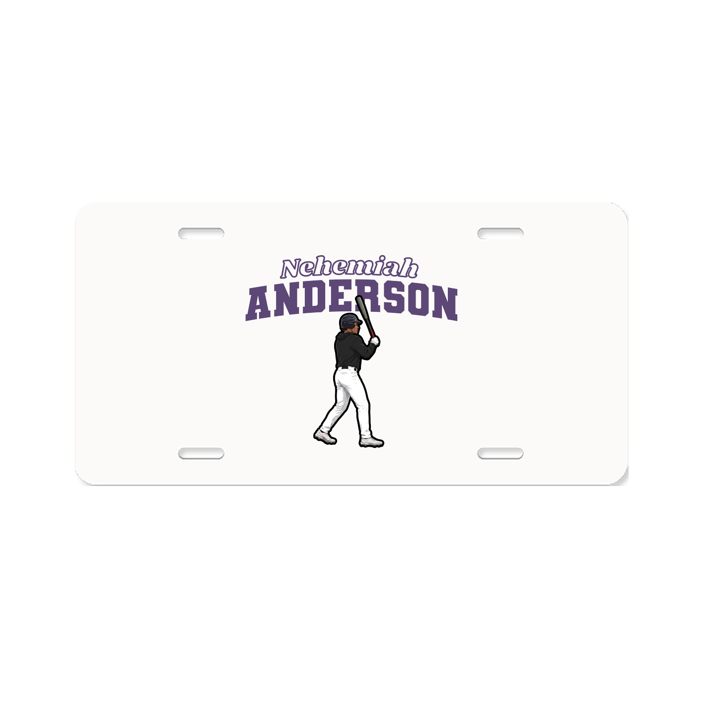 License Plate — Name Arch in Classic