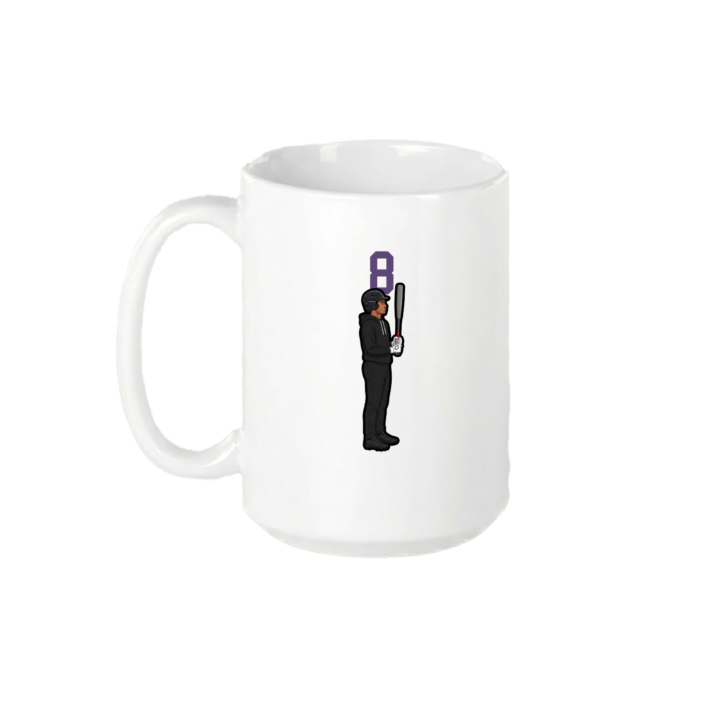 15oz Coffee Mug — Number Top in White